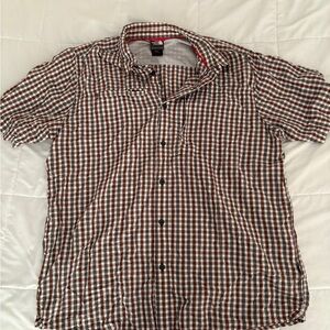 Men's Brown Checkered Shirt